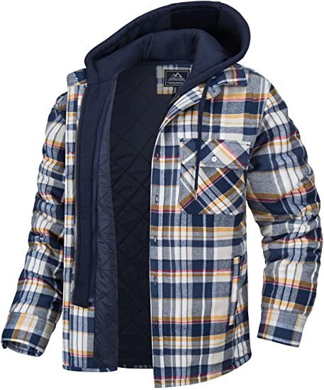 Men’s Plaid Hooded Winter Coat Warm Casual Jacket 5 02223814 89b5 4139 aeeb 68d9ea58f335