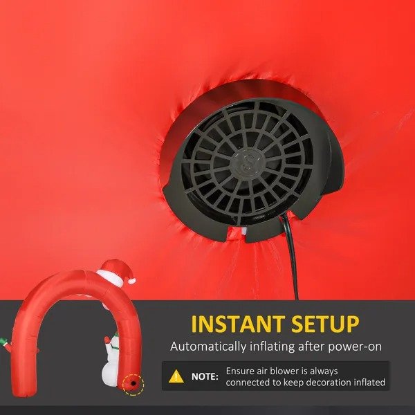 9ft Christmas Inflatable Archway with Santa & Snowman LED 2 3c19c7a1 a244 4ff0 adaa 64904447b266