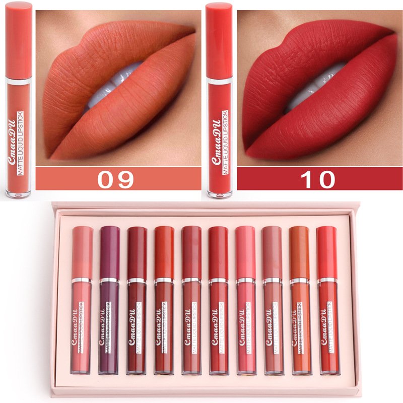 10-Pack Waterproof Matte Non-Stick Lipstick Set for Women 8 6095163f 869e 4a95 85c6 eda39402bd93