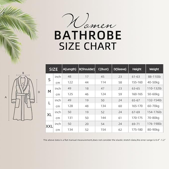 Women’s Fleece Robe – Thick, Soft, Cozy Bathrobe with Pockets 2 fb60a08b f6de 4625 a382 ad0f771622b7