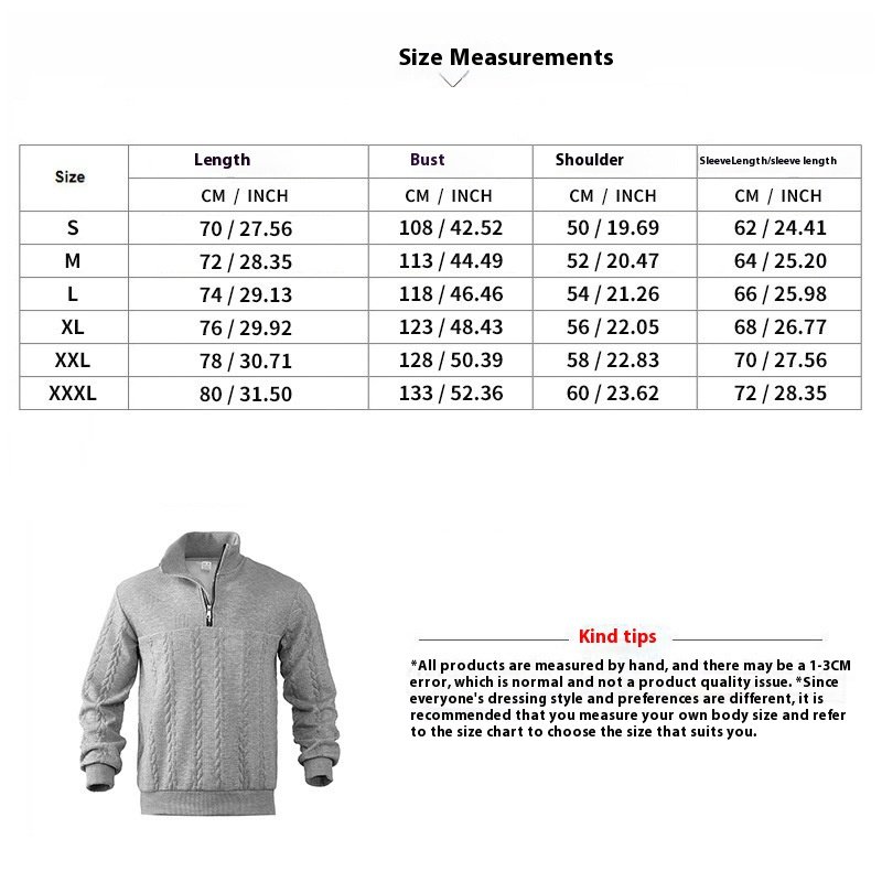 Men’s Jacquard Quarter-Zip Pullover Hoodie Fall Winter 2 32e4a66e dd3e 4d72 a815 f17eb4ae895e trans