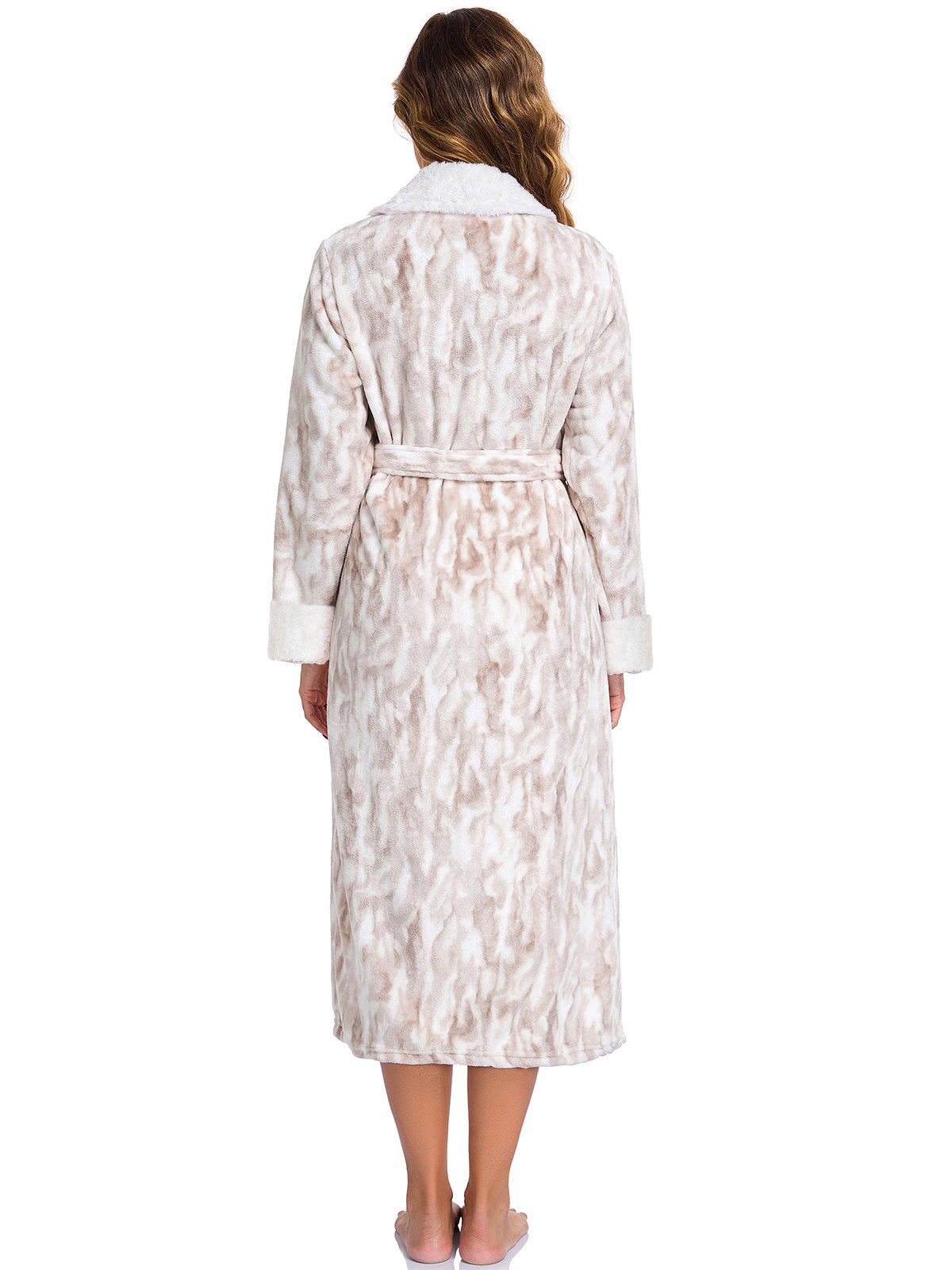 RONGTAI Hooded Plush Fleece Long Robe for Men & Women 5 57378fcc aaba 4bdf b18b cd02929f677e