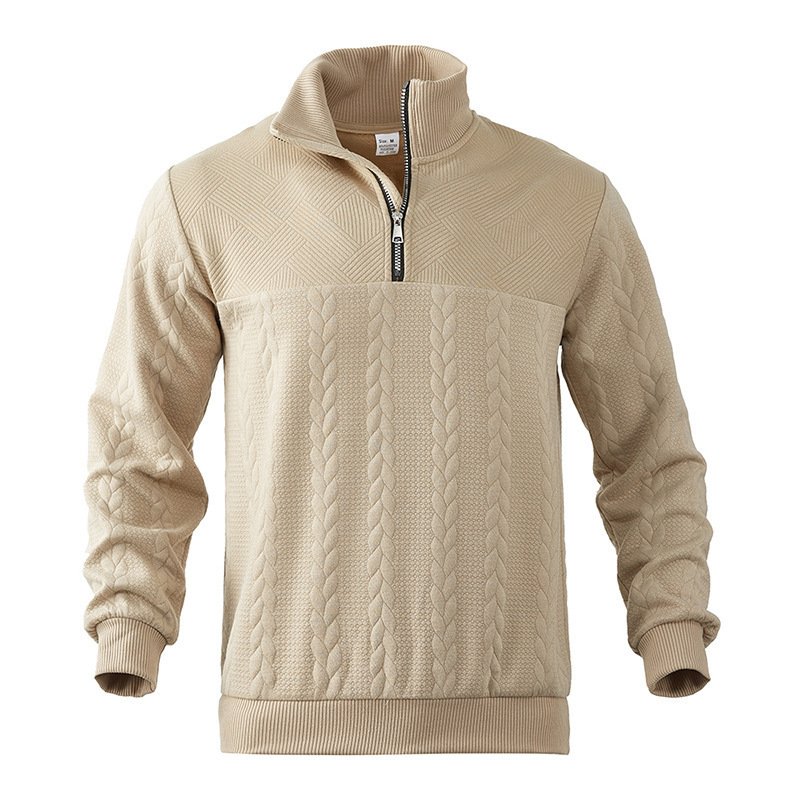 Men’s Jacquard Quarter-Zip Pullover Hoodie Fall Winter 3 e3a58a85 f315 4fe9 ab72 07eb4d848924