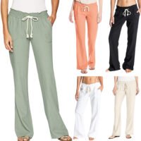 Women's High Waist Wide Leg Soft Casual Pants