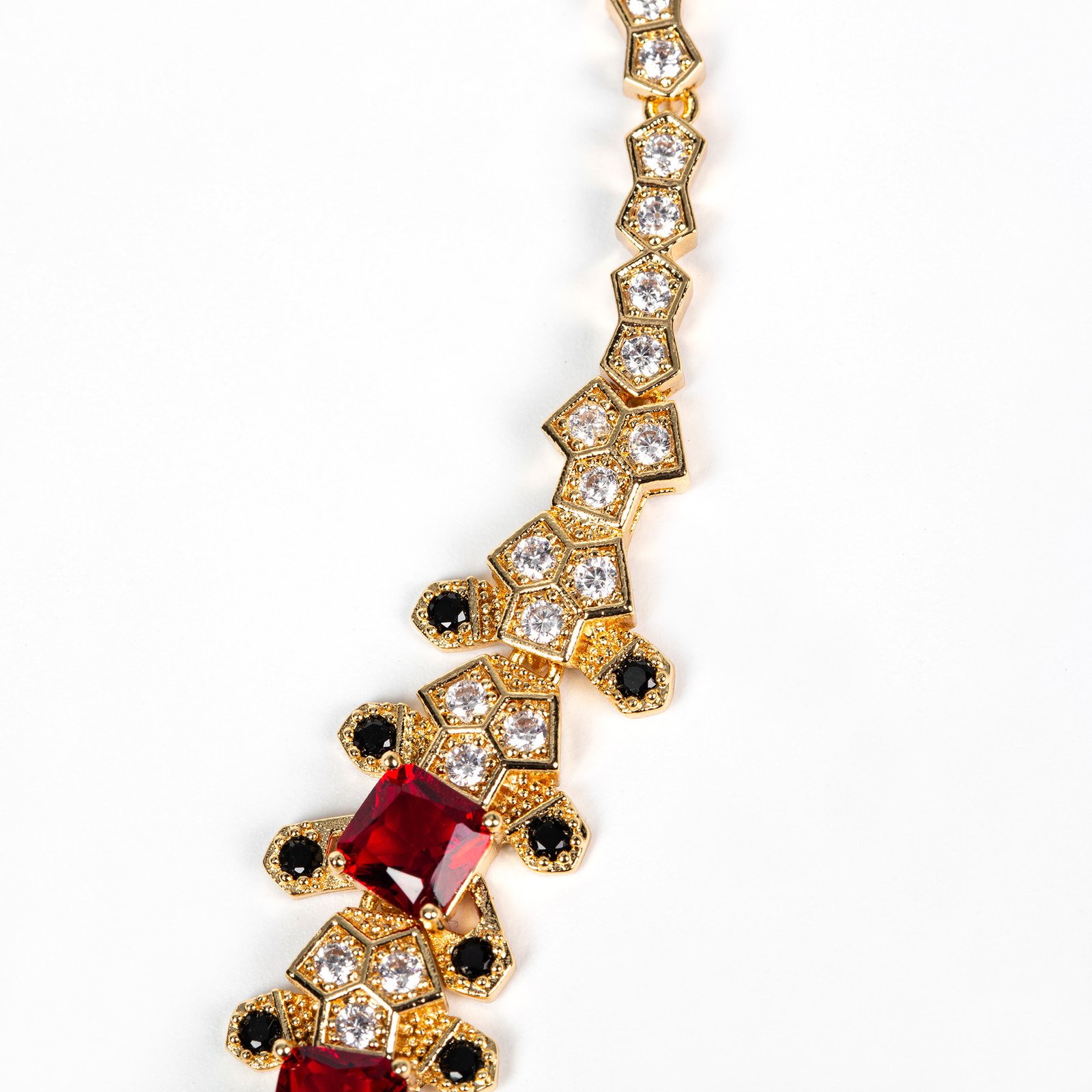Leopard Retro Zircon Necklace & Jewelry Set 11 undefined
