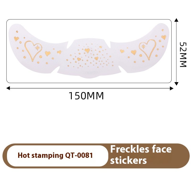 Gold and Silver Metallic Freckle Tattoo Stickers Set 8 Gold and Silver Metallic Freckle Tattoo Stickers Set