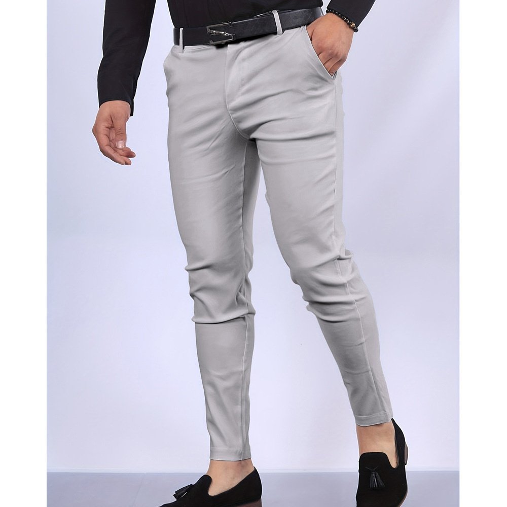 Men's Solid Color Formal Casual Pencil Pants 13 Men's Solid Color Formal Casual Pencil Pants