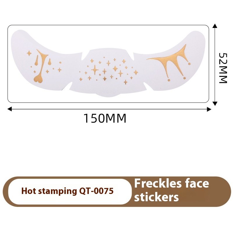 Gold and Silver Metallic Freckle Tattoo Stickers Set 4 Gold and Silver Metallic Freckle Tattoo Stickers Set