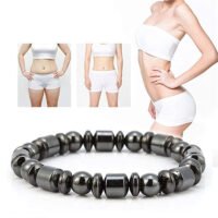 Magnetic Therapy Bracelet Pentagram Hematite Stone Jewelry