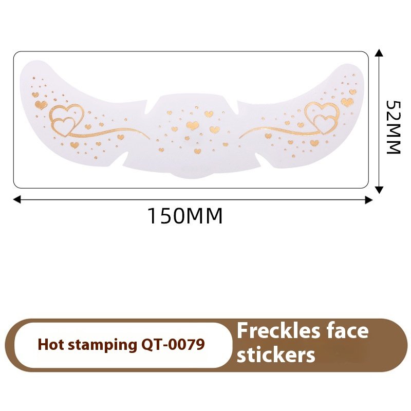 Gold and Silver Metallic Freckle Tattoo Stickers Set 6 Gold and Silver Metallic Freckle Tattoo Stickers Set